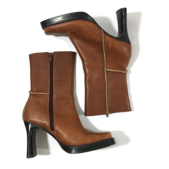 Seychelles Shoes - Seychelles Brown Mid-Calf Heel Boot